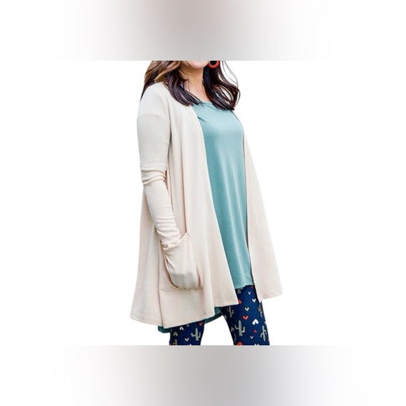 Lularoe New NWT Floral Caroline Open Cardigan Size XL - Picture 7 of 7
